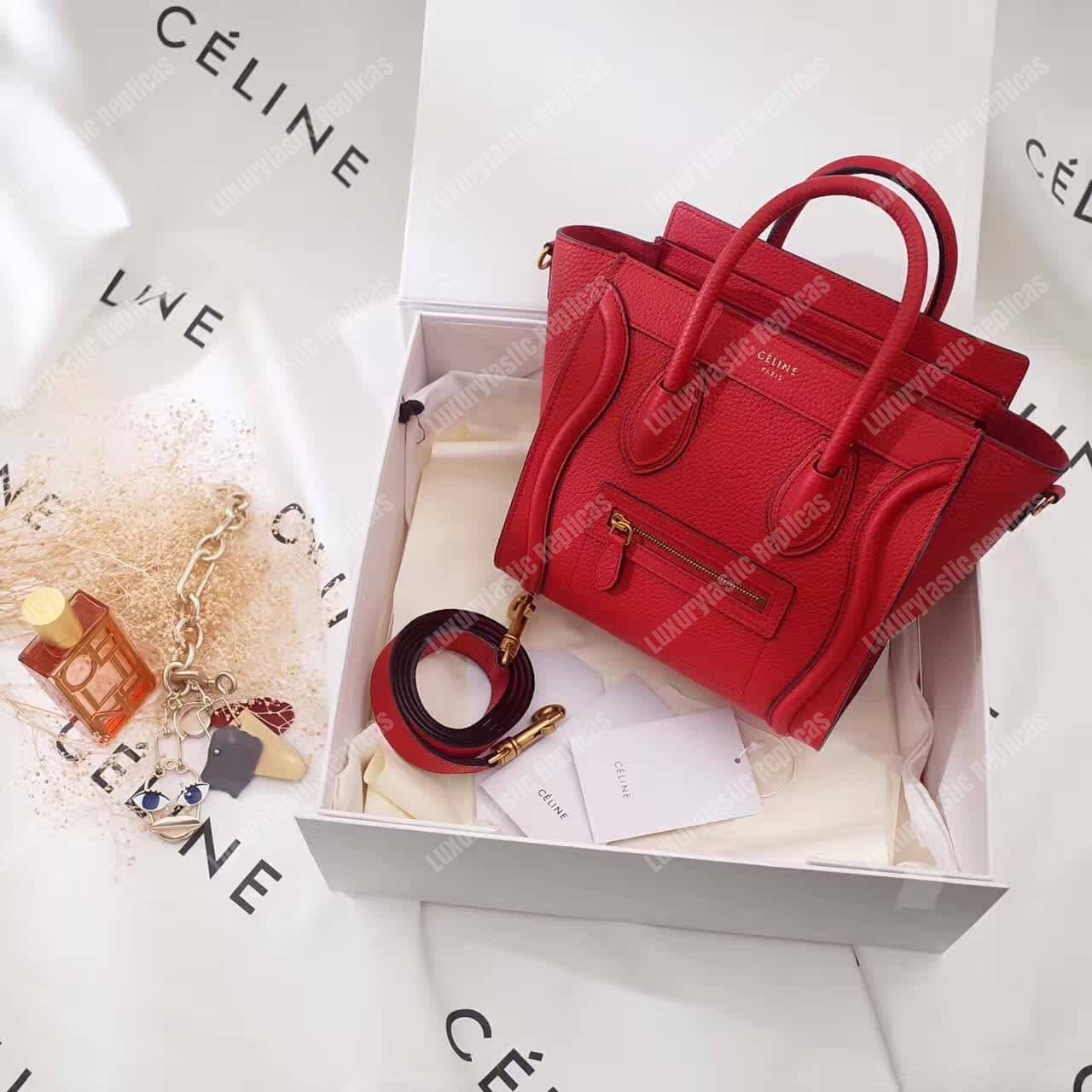 Ce**e nano luggage tote red