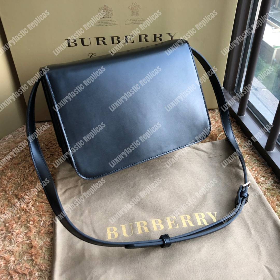 B**rry small leather tb bag black