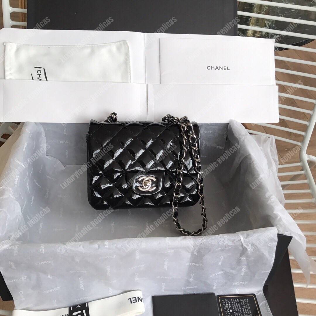 Ch*el mini flap bag black