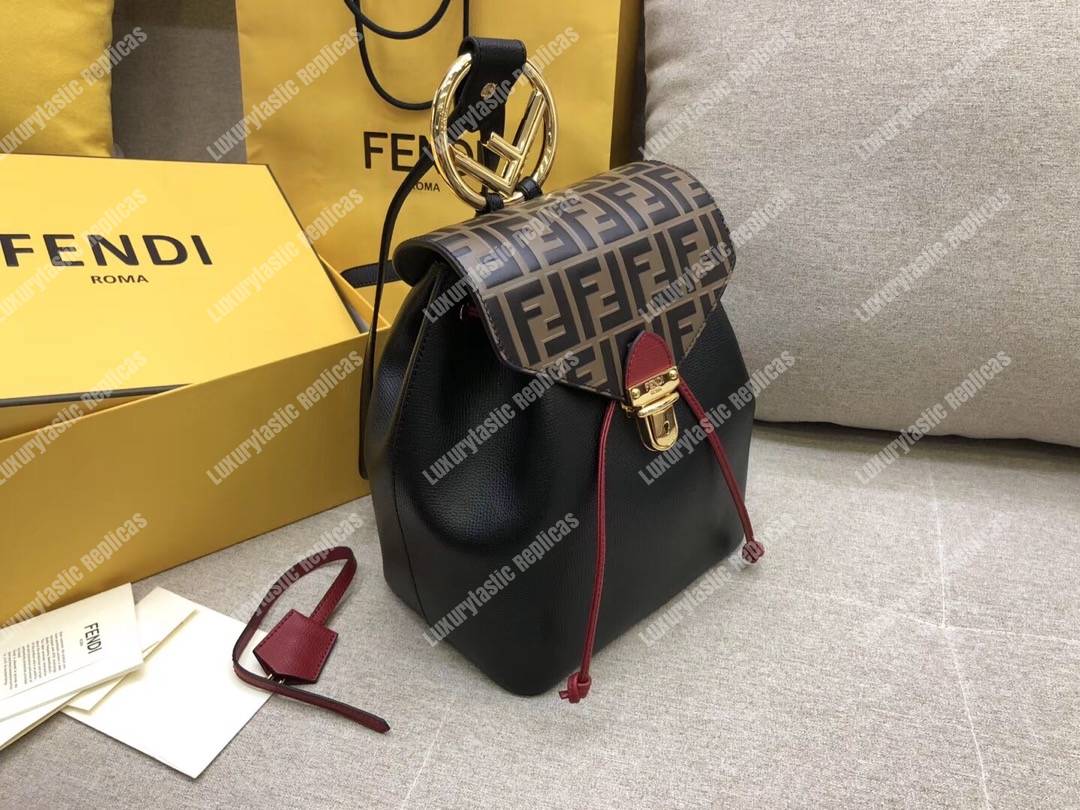 F**di multicolour leather backpack