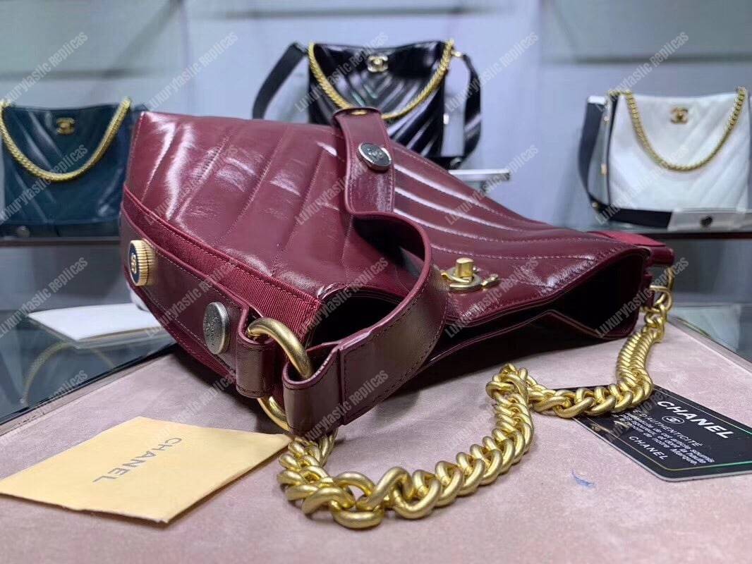Ch*el hobo handbag red