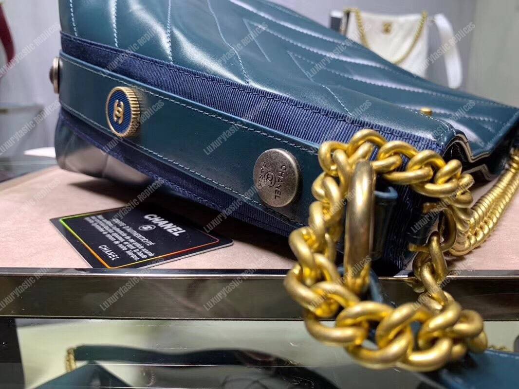 Ch*el hobo handbag blue