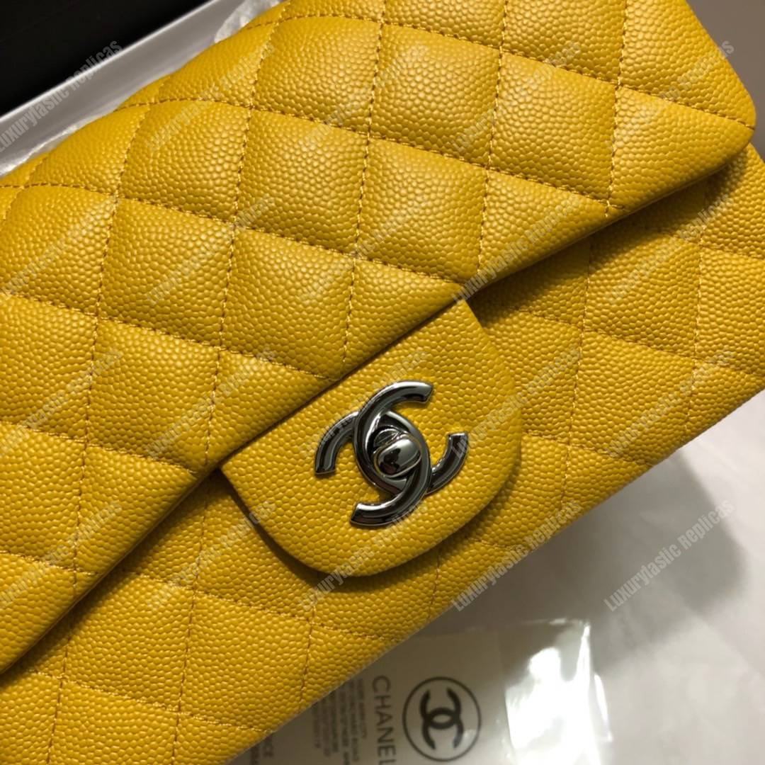 Ch*el mini flap bag yellow