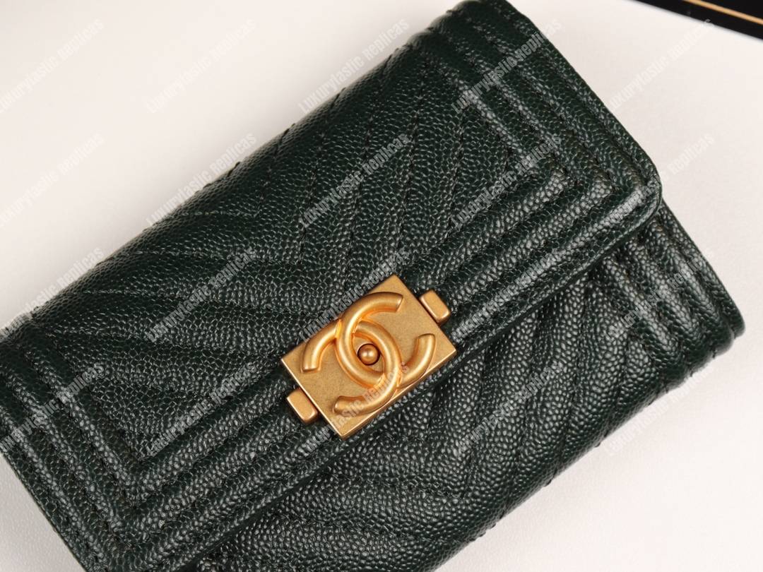 Ch*el boy Ch*el flap card holder black