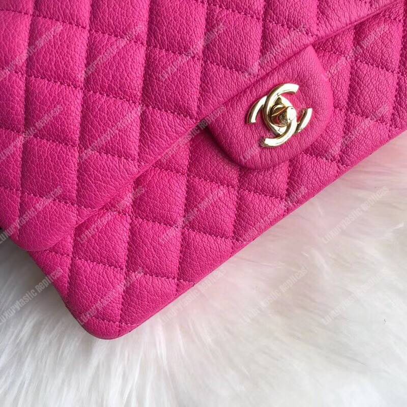 Ch*el medium classic handbag pink