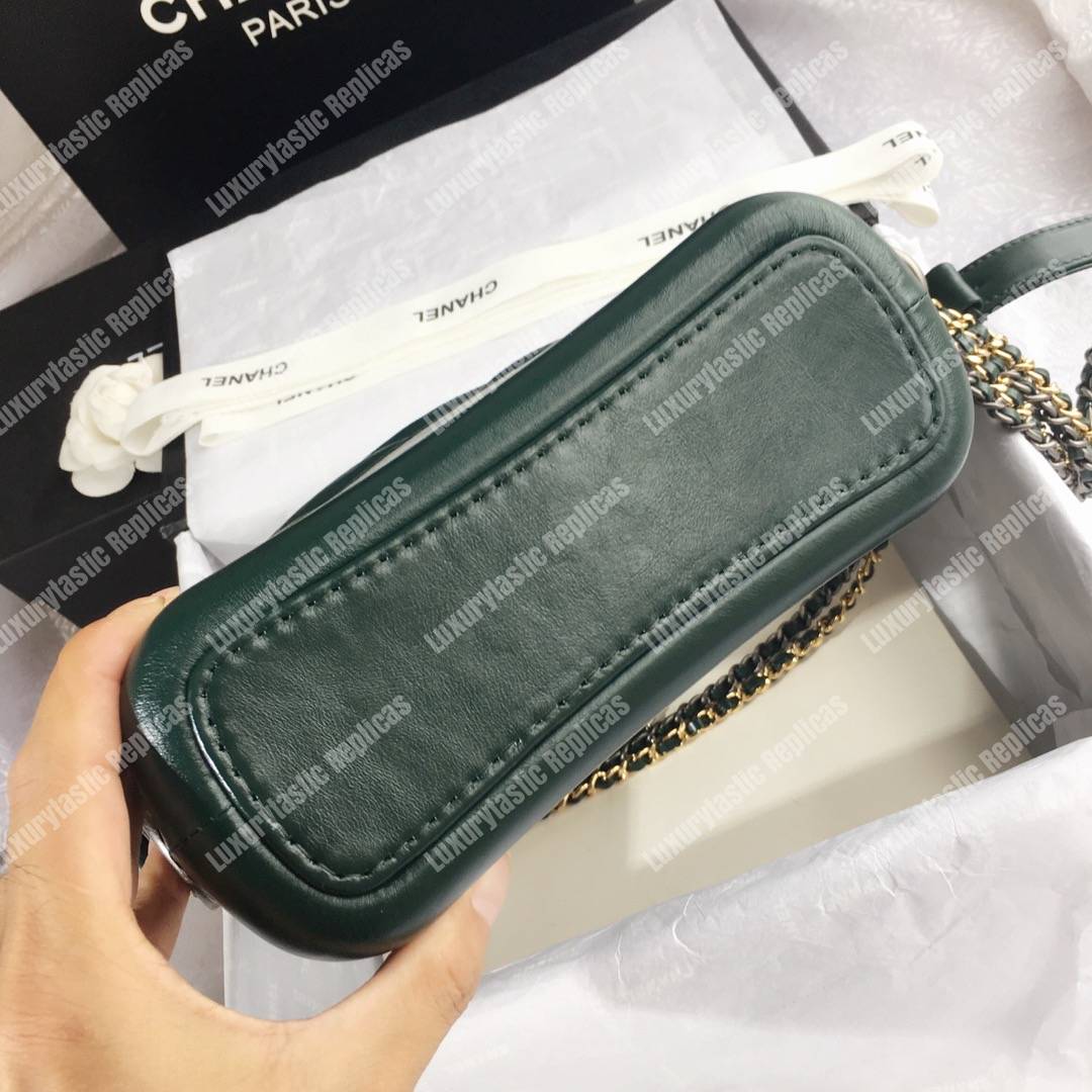 Ch*el’s gabrielle small hobo bag turquoise