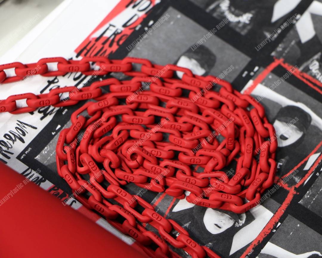 mini j’aD*or red ultra matte flap bag