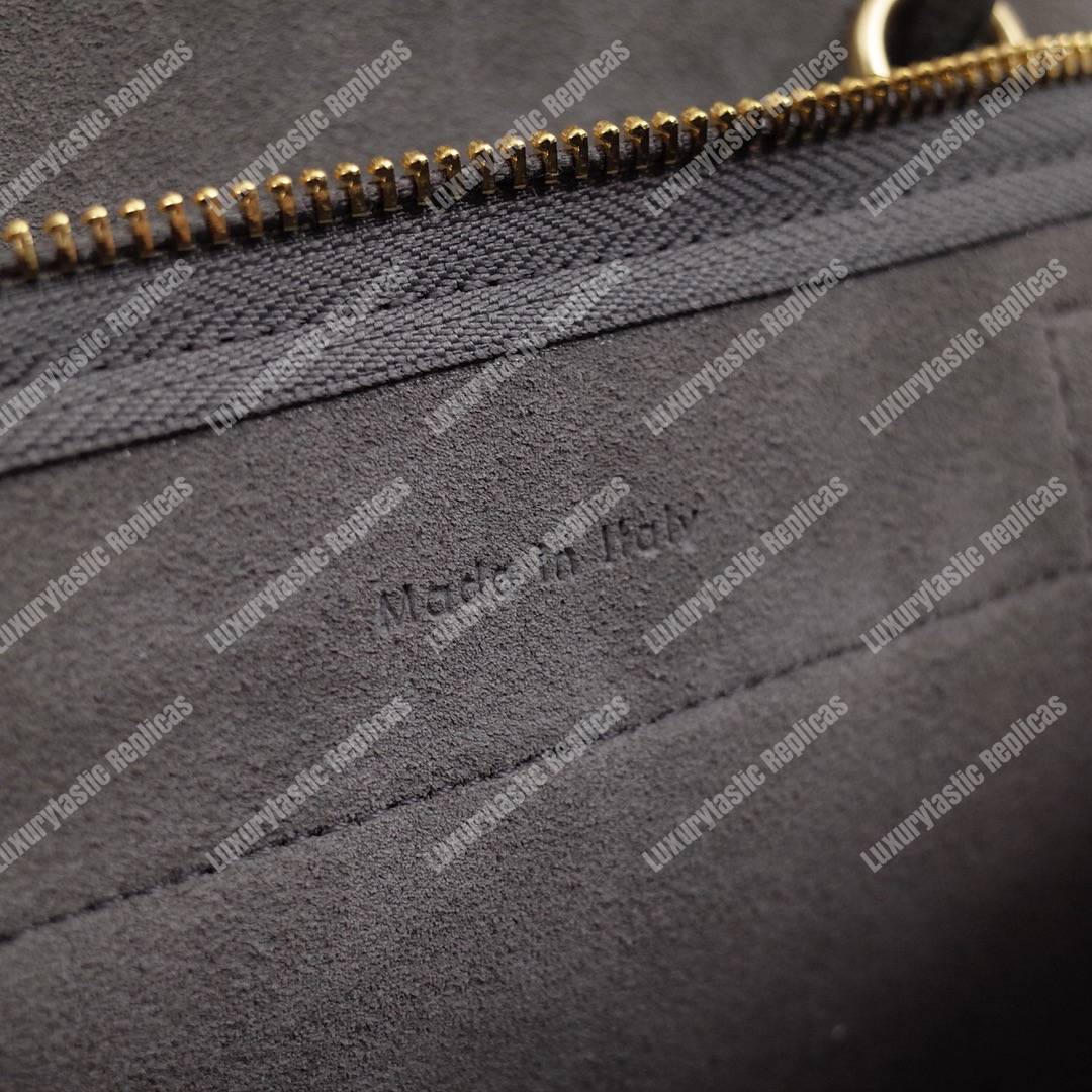 Ce**e nano belt bag in grained calfskin grey