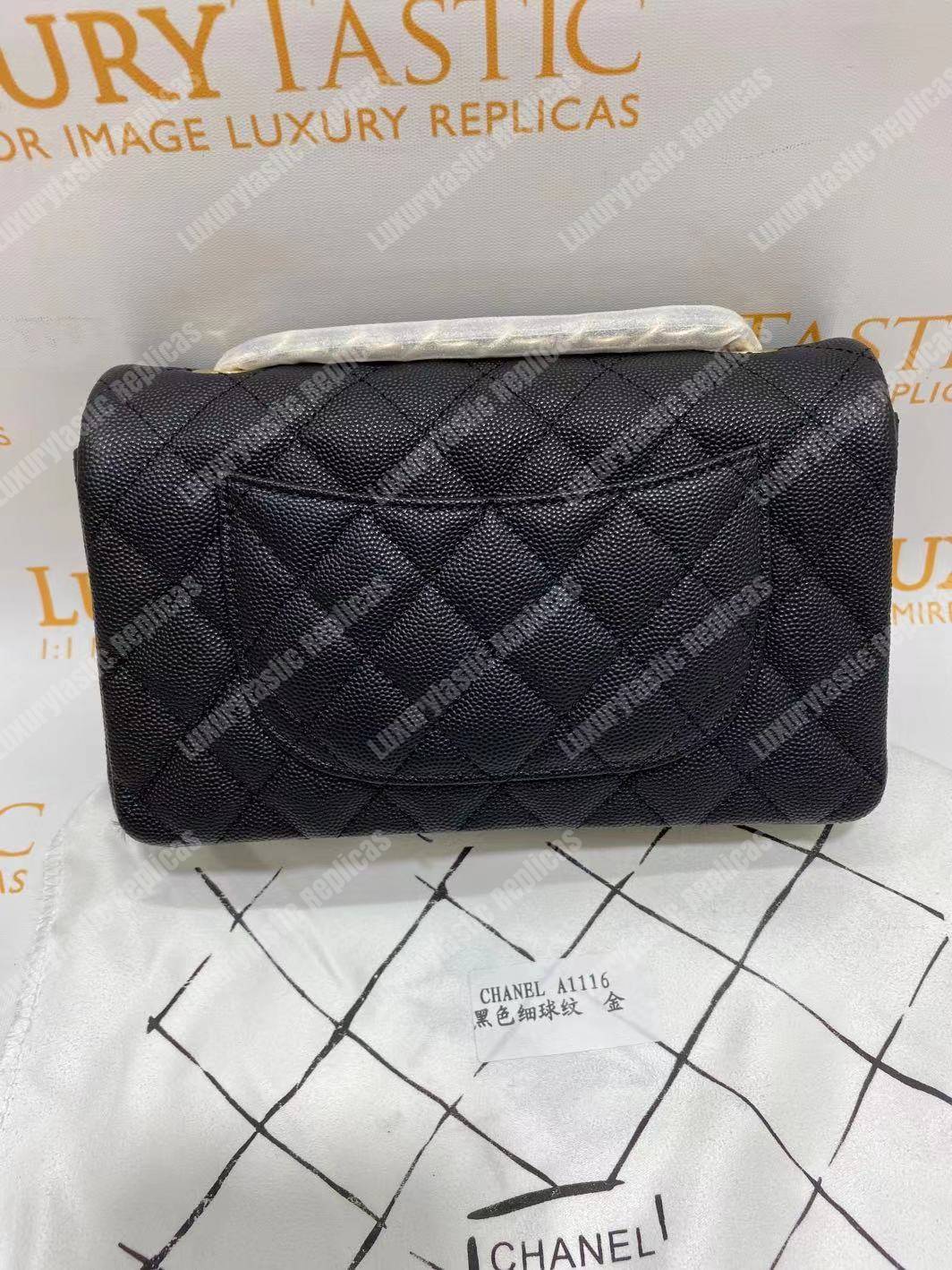 Ch*el mini flap bag black