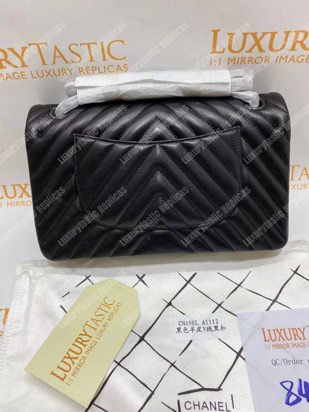 Ch*el classic medium handbag black
