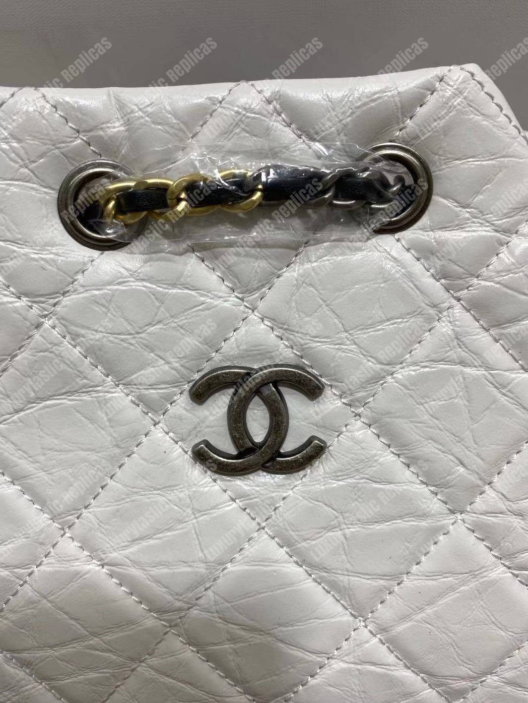 Ch*el 2018 small gabrielle backpack white