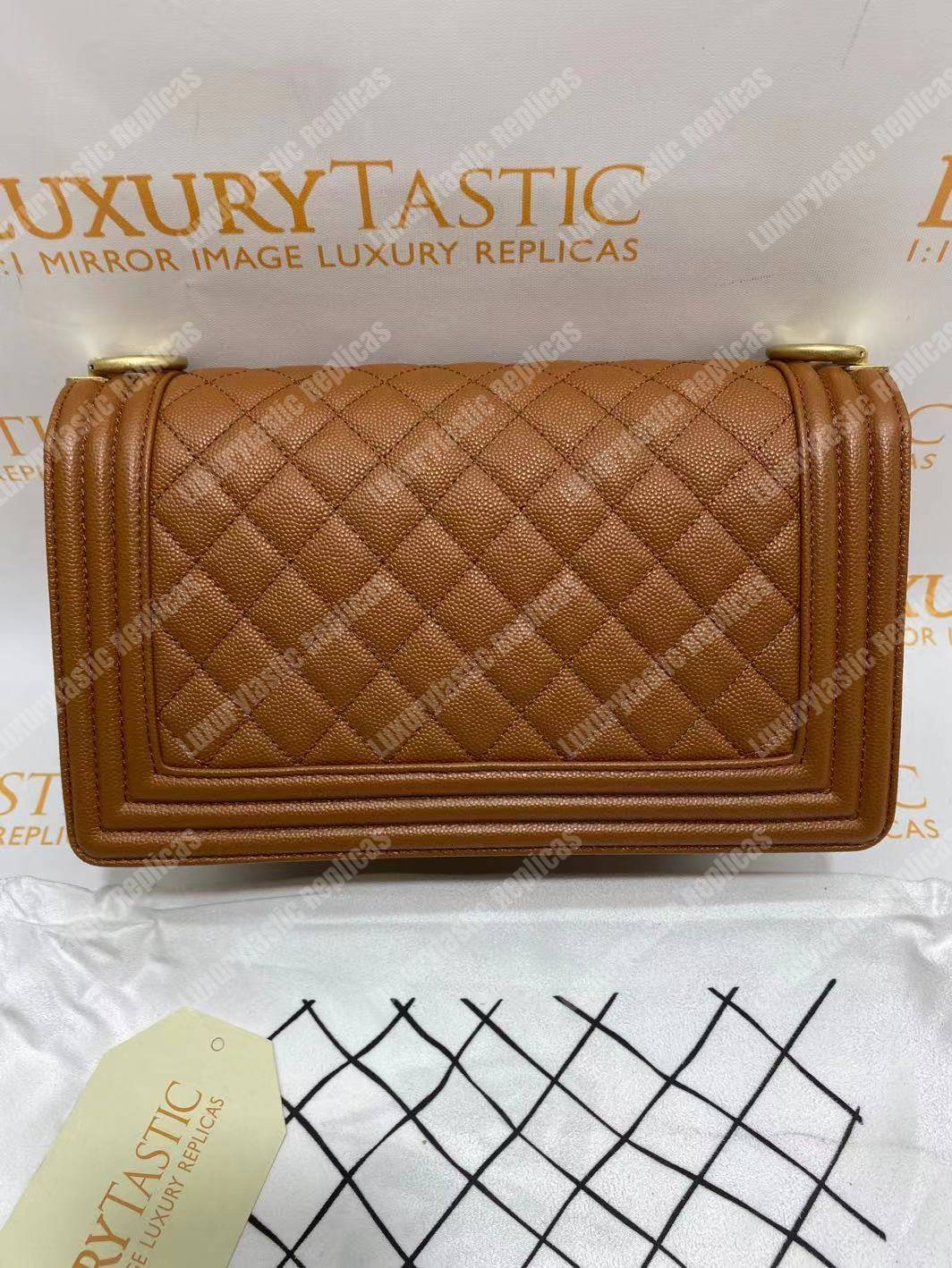 Ch*el boy medium handbag peach