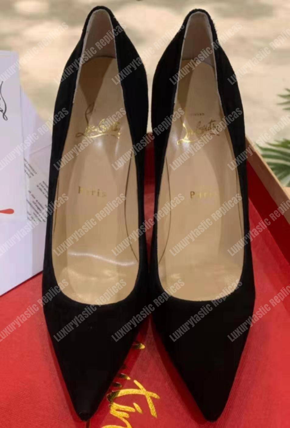 Ch**an louboutin pigalle follies 100 mm black