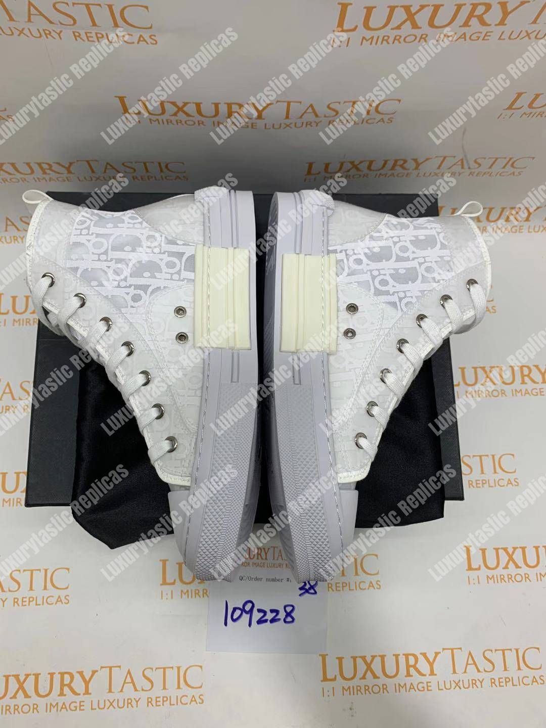 D*or “b23” high-top graded D*or oblique sneaker