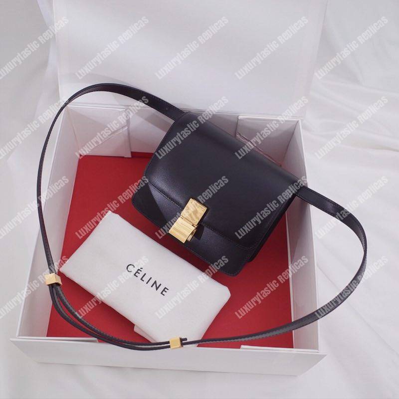 Ce**e teen classic bag in box calfskin black