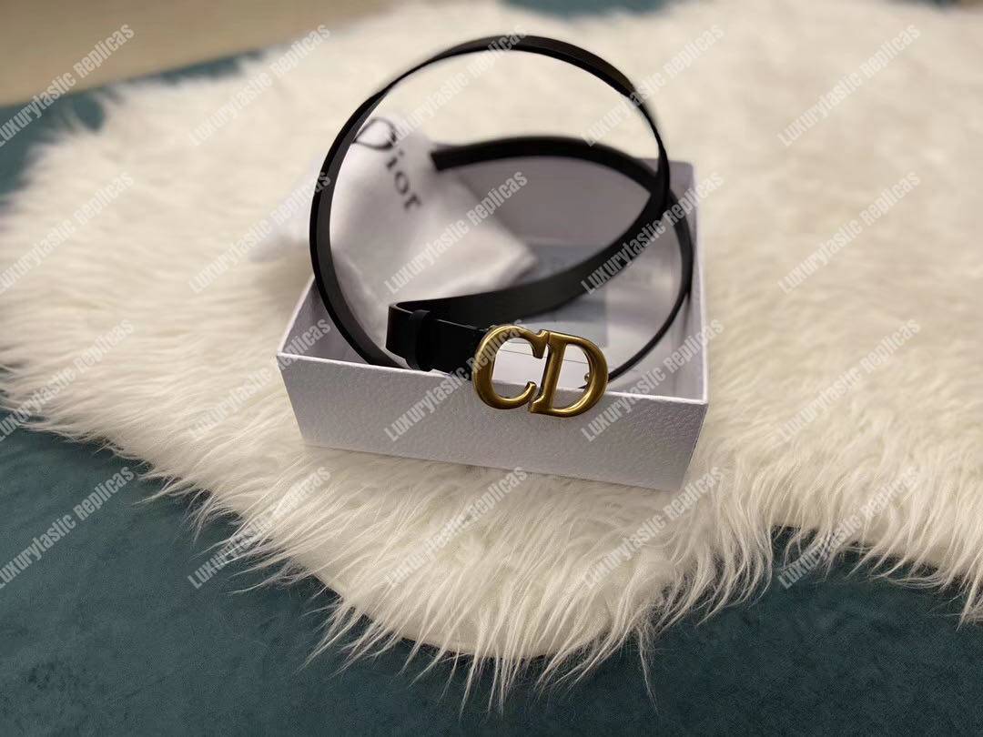 D*or saddle calfskin belt