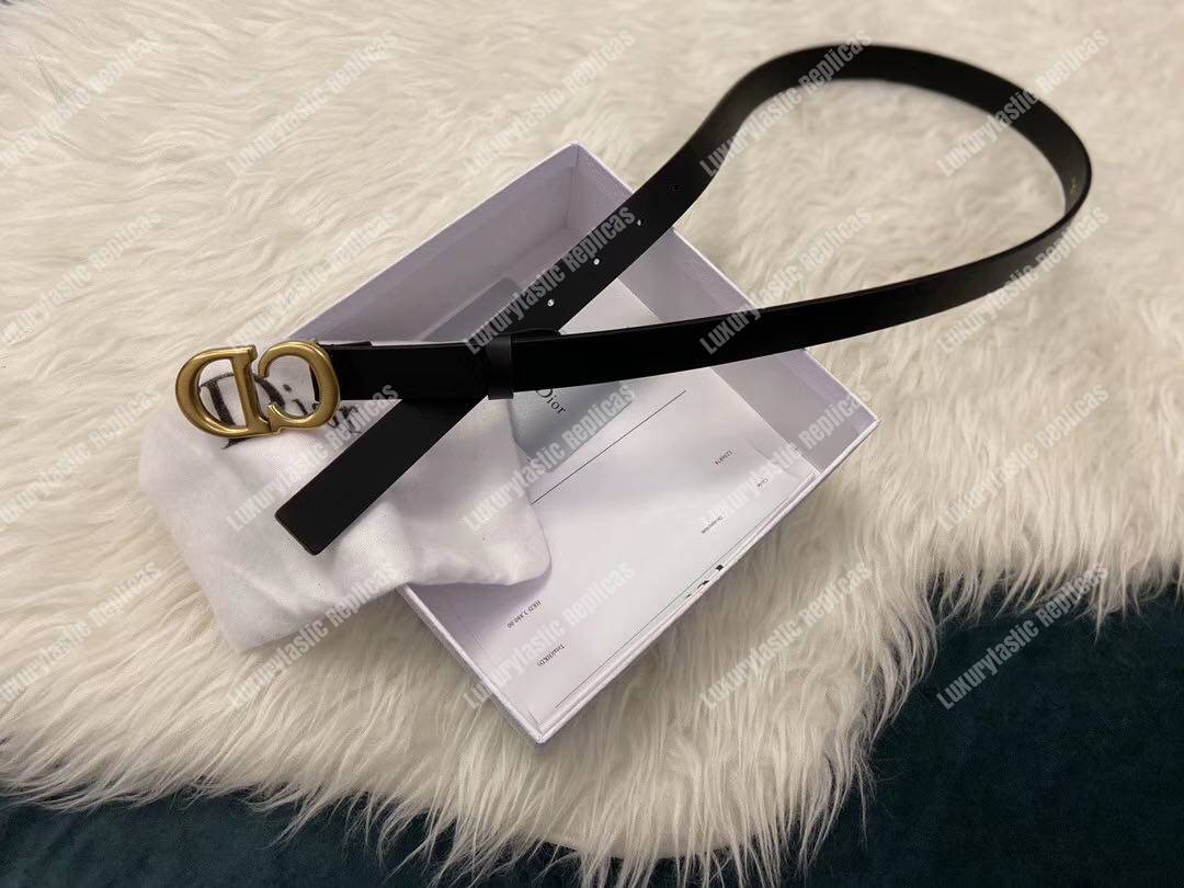 D*or saddle calfskin belt