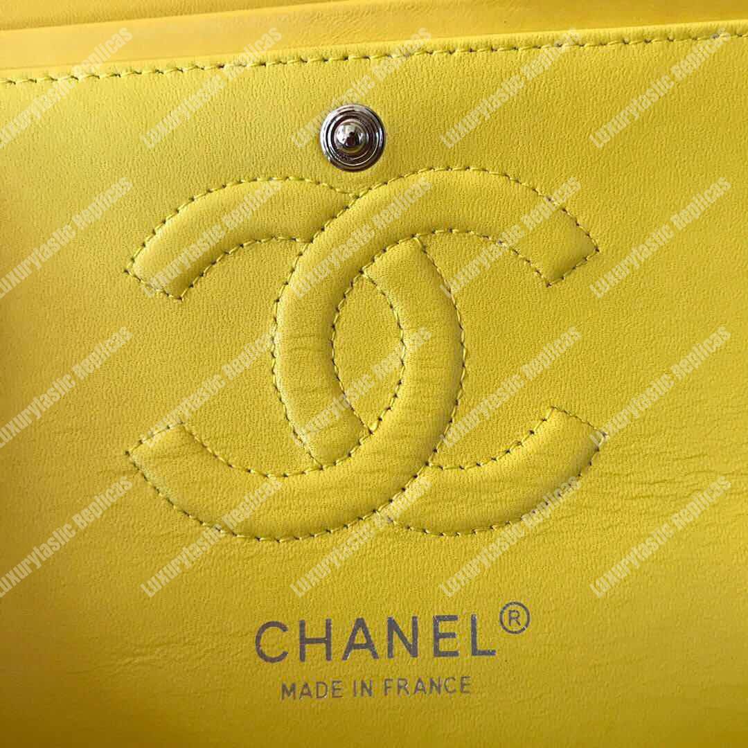 Ch*el medium classic handbag yellow