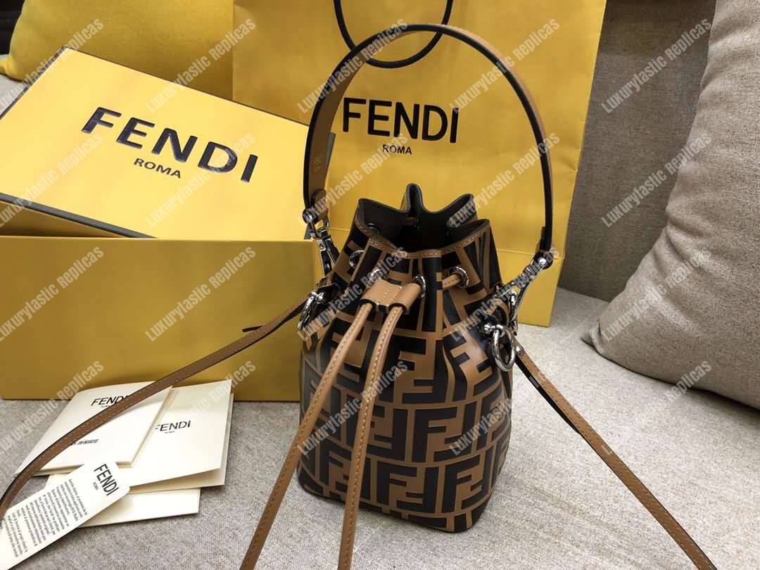 F**di mon tresor brown mini bag