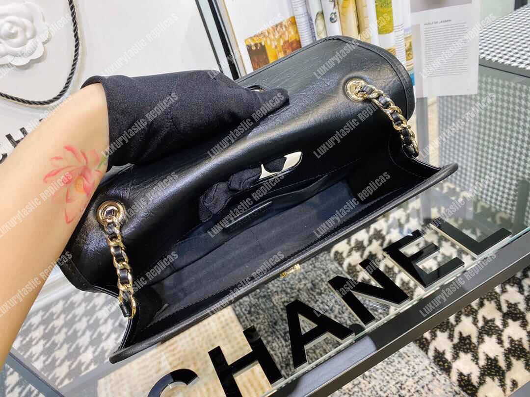 Ch*el large shopping bag with charms