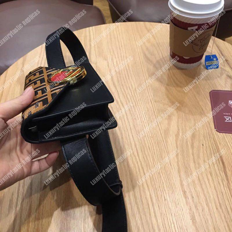 F**di multicolour leather belt bag