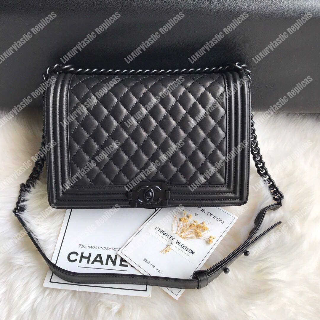 Ch*el boy large handbag black
