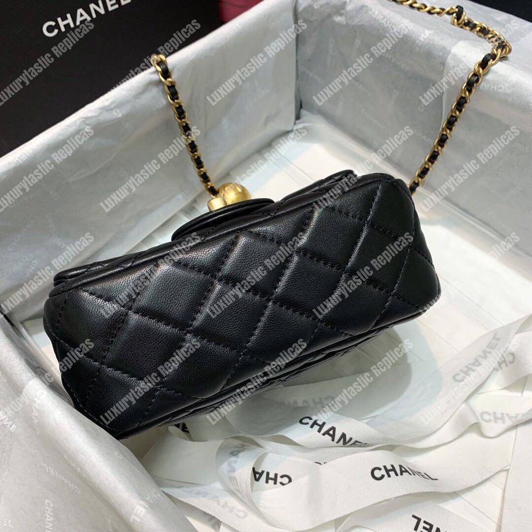 Ch*el mini flap bag black