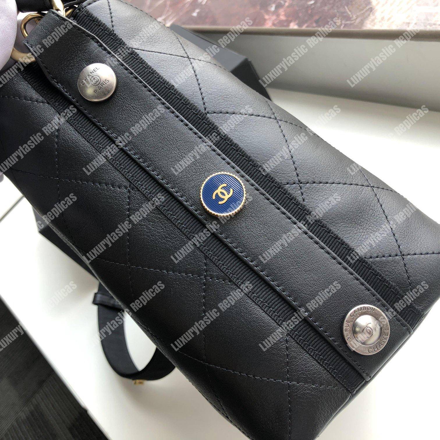 Ch*el hobo handbag black