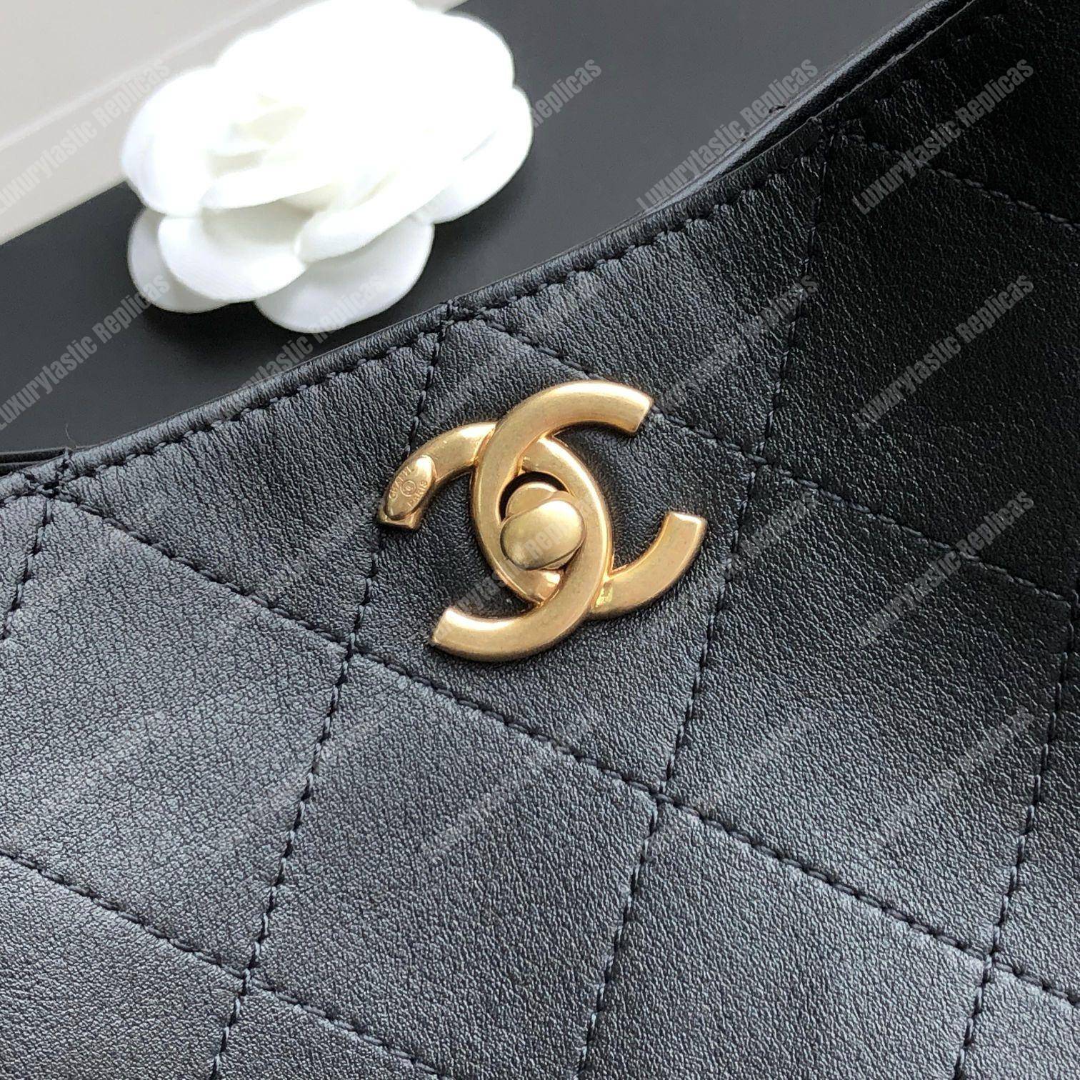 Ch*el hobo handbag black