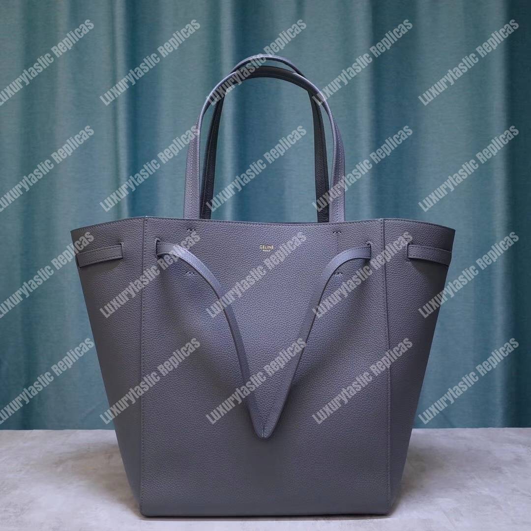 Ce**e small cabas phantom in soft grained calfskin grey
