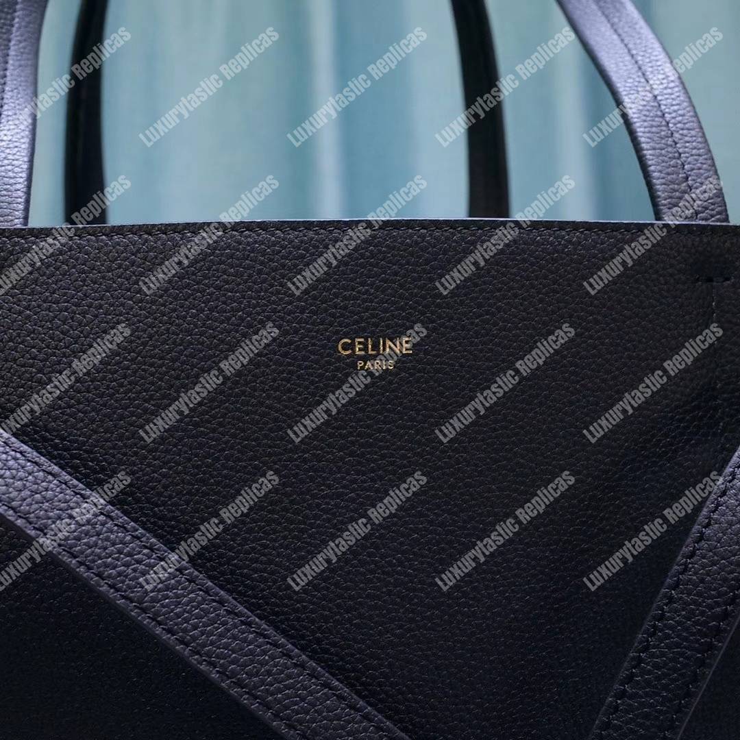 Ce**e small cabas phantom in soft grained calfskin black