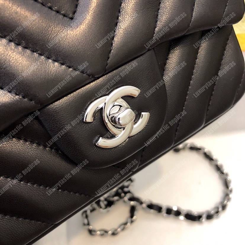 Ch*el mini flap bag black