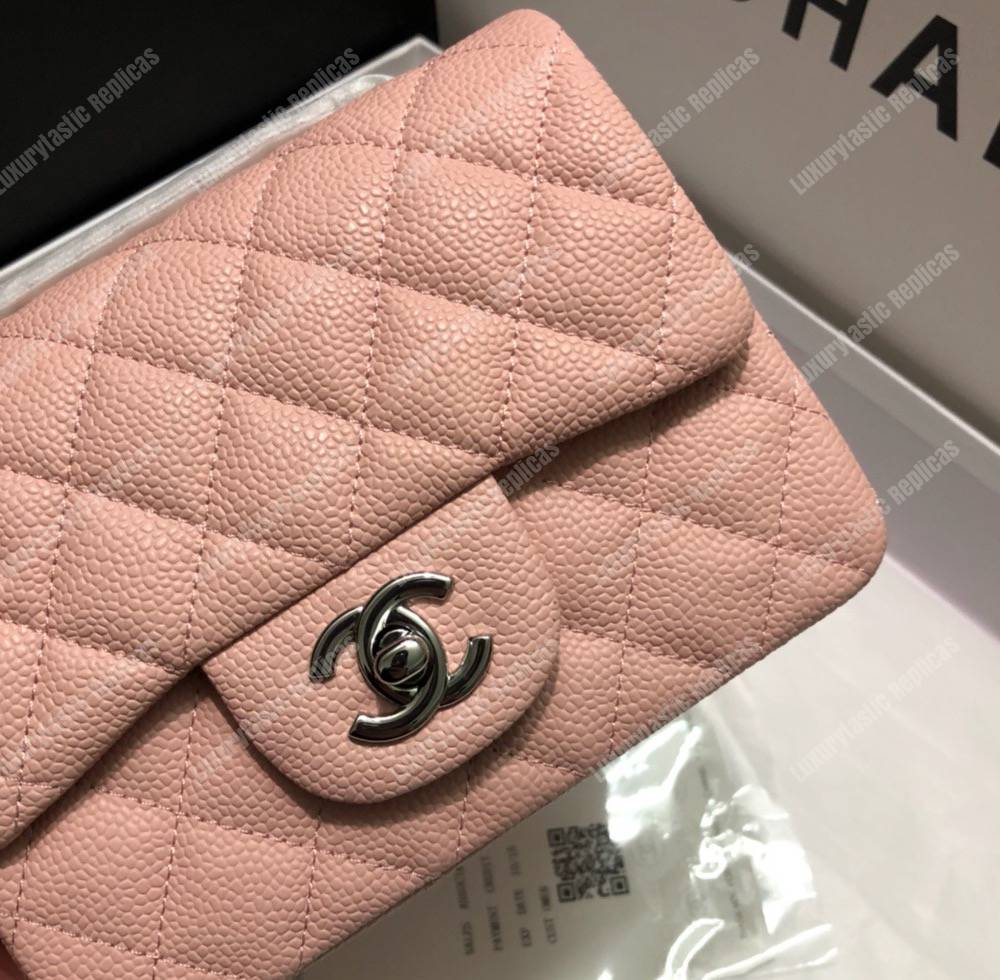 Ch*el mini flap bag pink