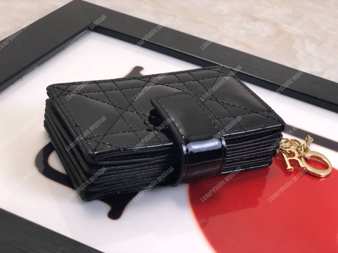 lady D*or calfskin card holder black