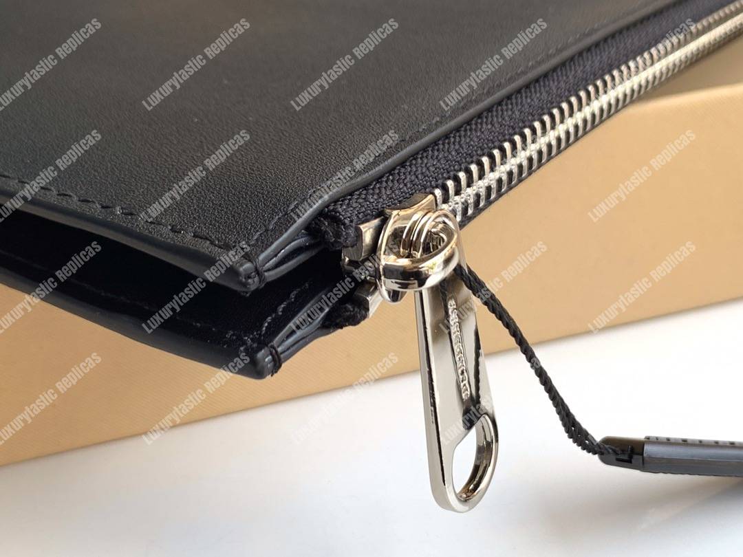 B**rry logo print zip pouch black