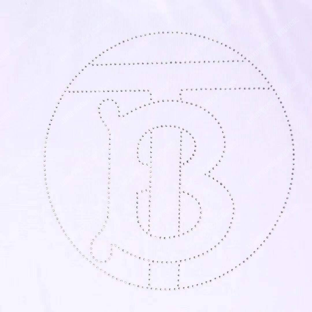 B**rry crystal monogram motif cotton oversized t-shirt