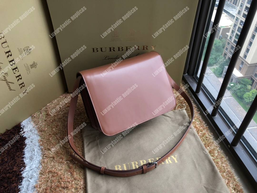 B**rry small leather tb bag brown