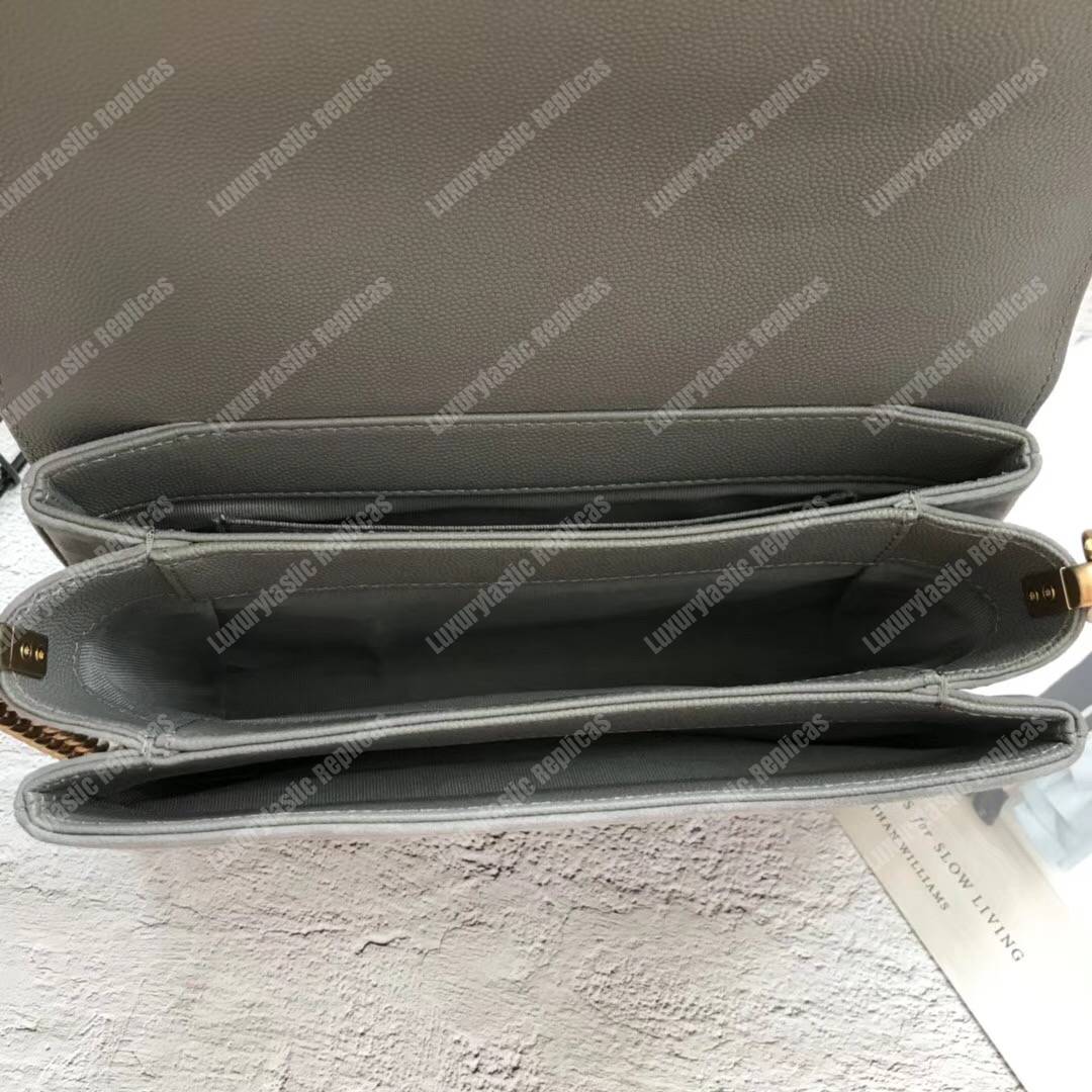 Ch*el classic flap bag grey
