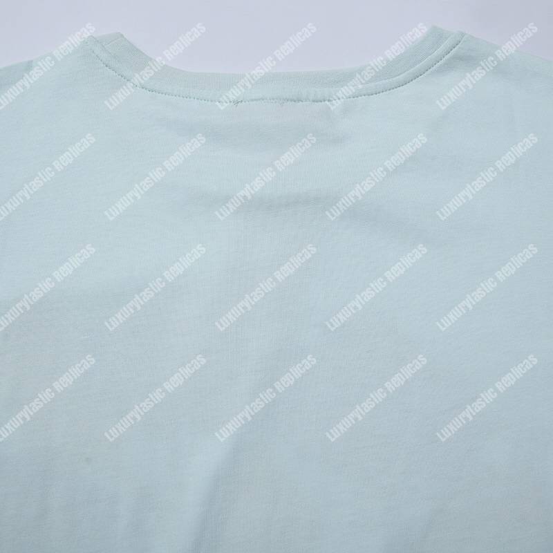 D*or alex foxton rose logo blue cotton t-shirt