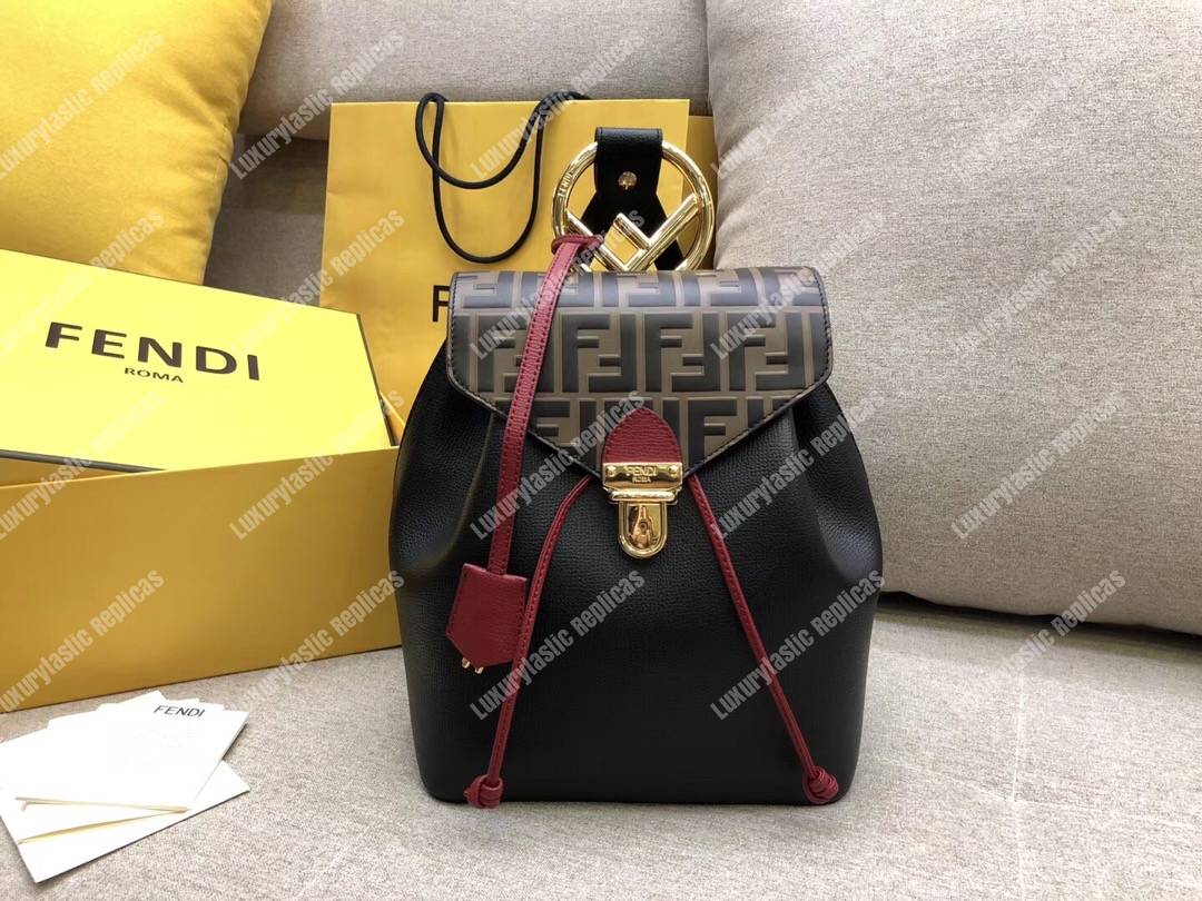 F**di multicolour leather backpack