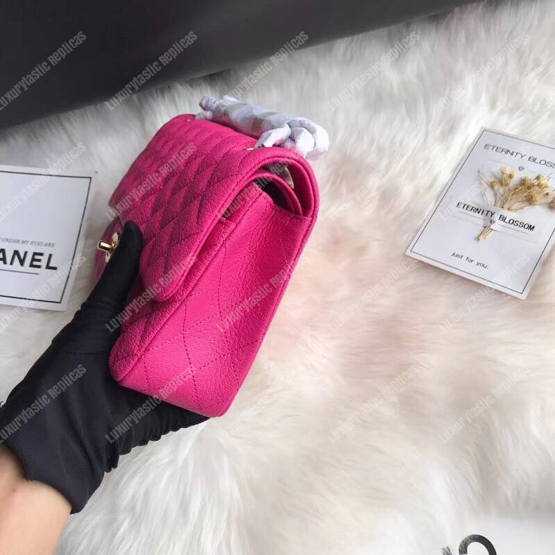 Ch*el medium classic handbag pink