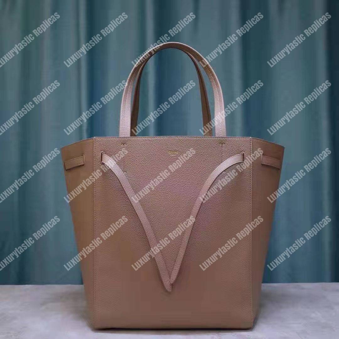 Ce**e small cabas phantom in soft grained calfskin taupe