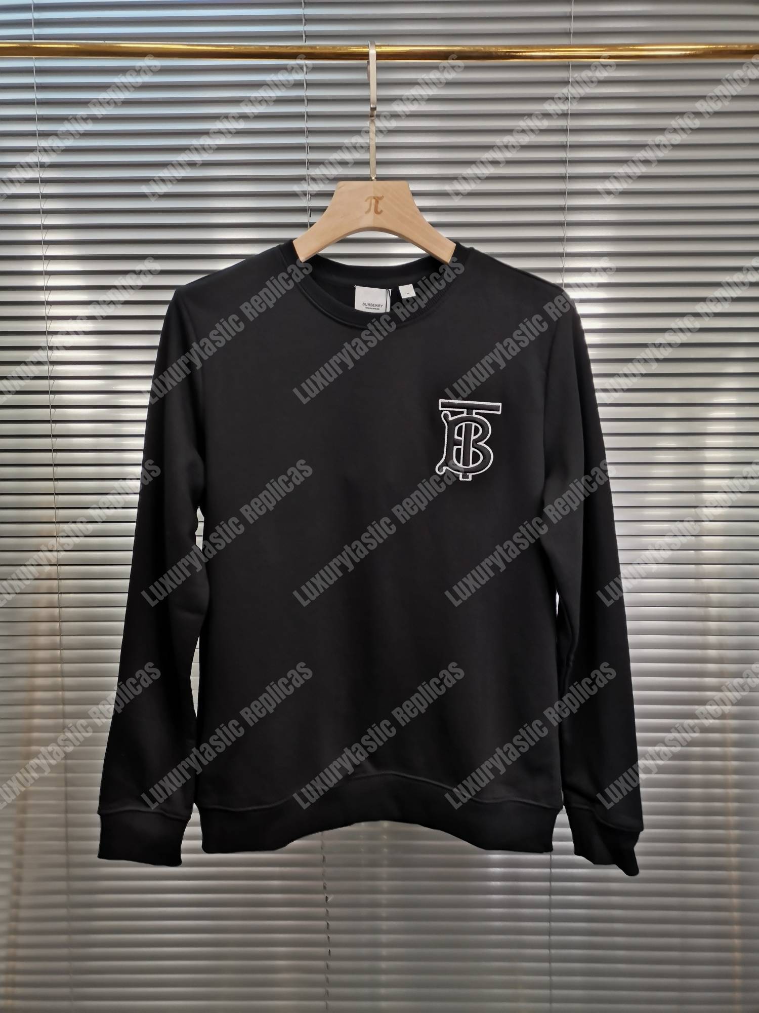 B**rry monogram motif cotton sweatshirt
