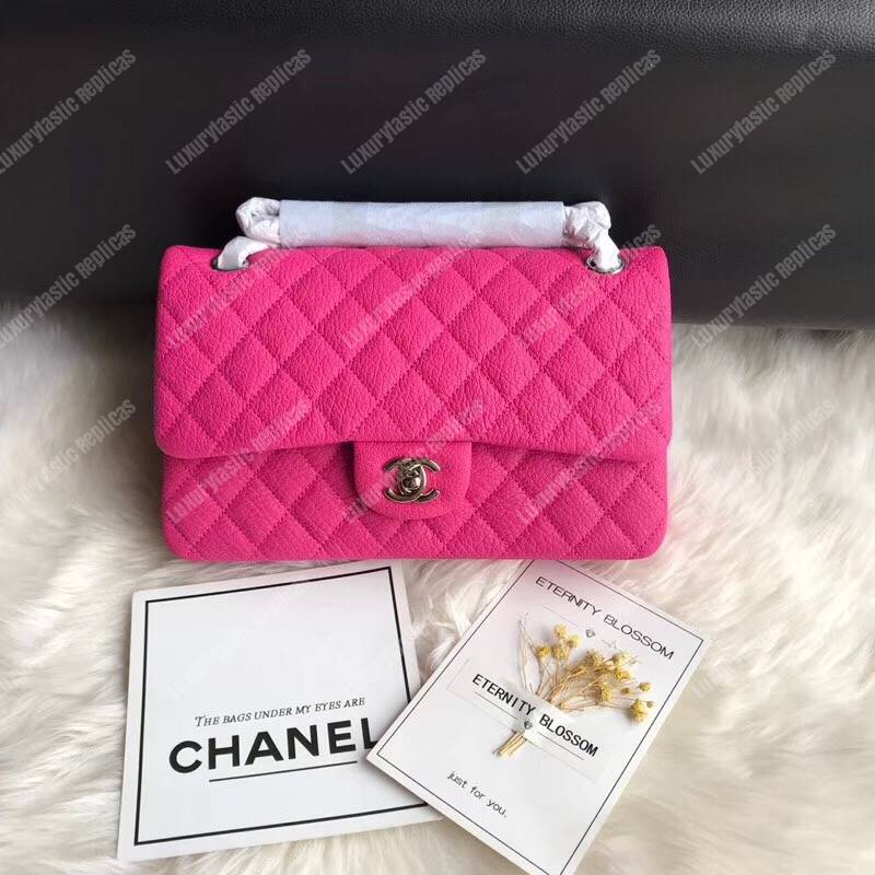 Ch*el medium classic handbag pink