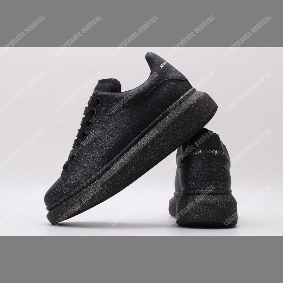 Alexander McQueen Oversized Sneaker Glittered Black