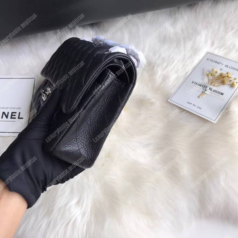 Ch*el medium classic handbag black