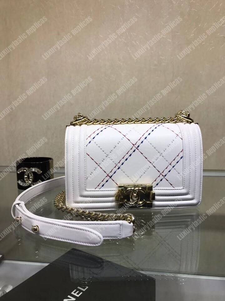Ch*el small boy handbag white