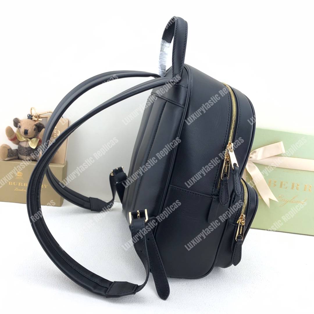 B**rry quilted check lambskin backpack black
