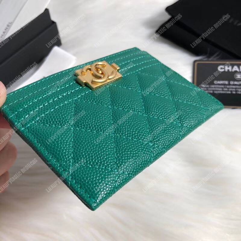 Ch*el boy card holder green