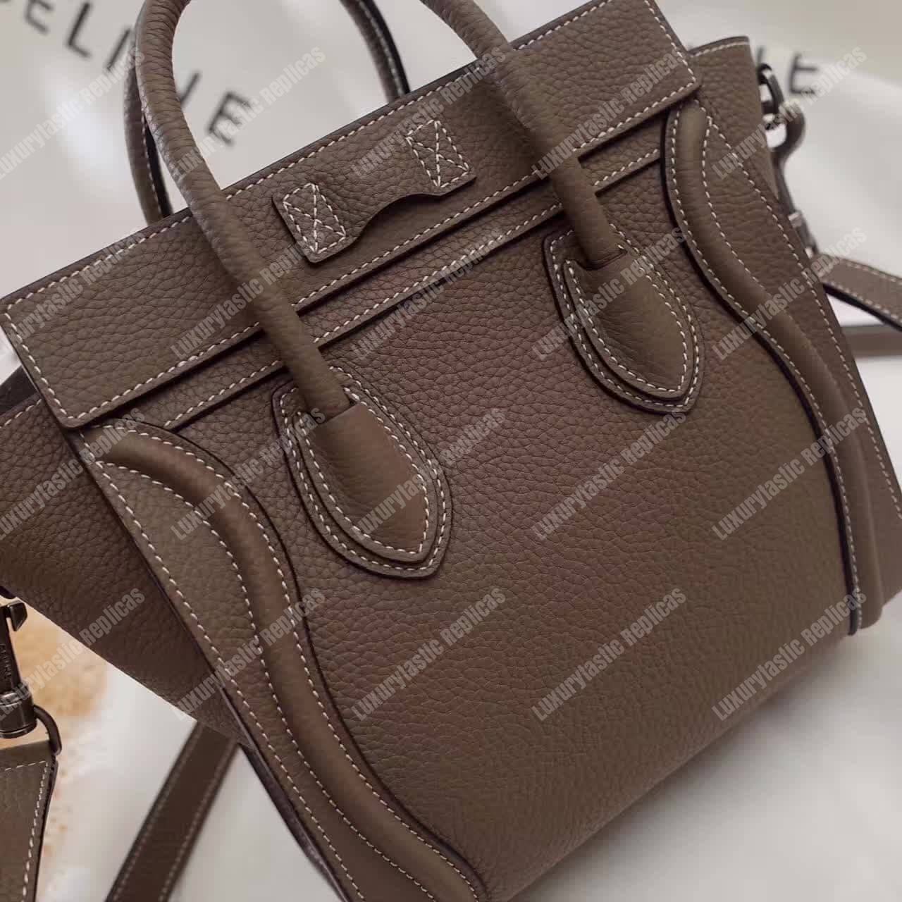 Ce**e nano luggage tote saddle brown
